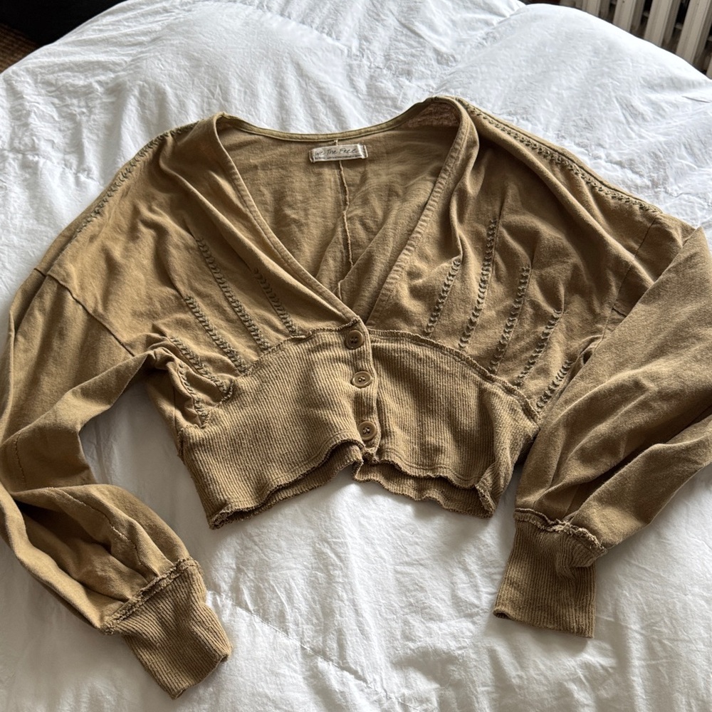 We The Free Cropped Cardigan